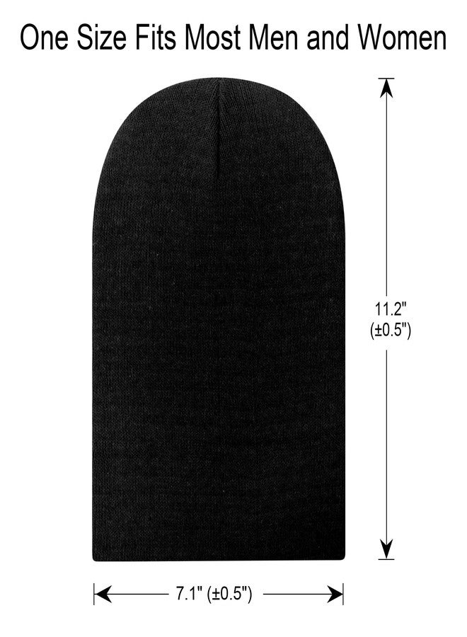 LYDTICK 25 Pack Winter Beanie Hats Bulk for Men Women, Wholesale Knit Beanies Cold Weather Skull Caps, Black - Image 2